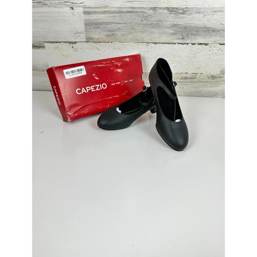 Capezio 2" Student Footlight 650 Dance Shoe Heel Black Women's Size 7 W